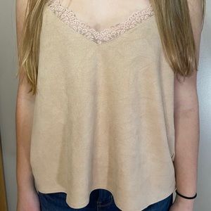 Charlotte Russe Suede Tank